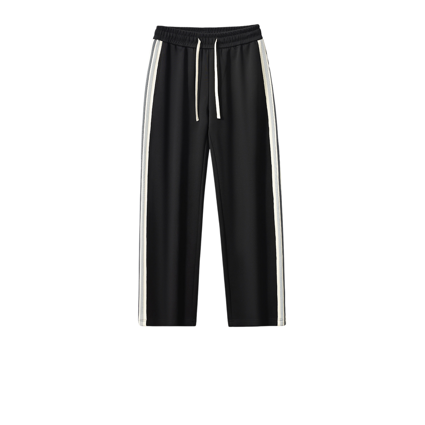 Stripe Straight-cut Sweatpants