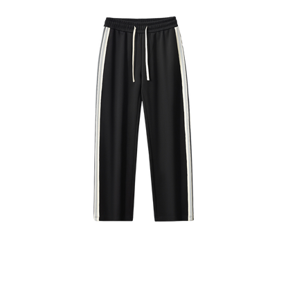 Stripe Straight-cut Sweatpants