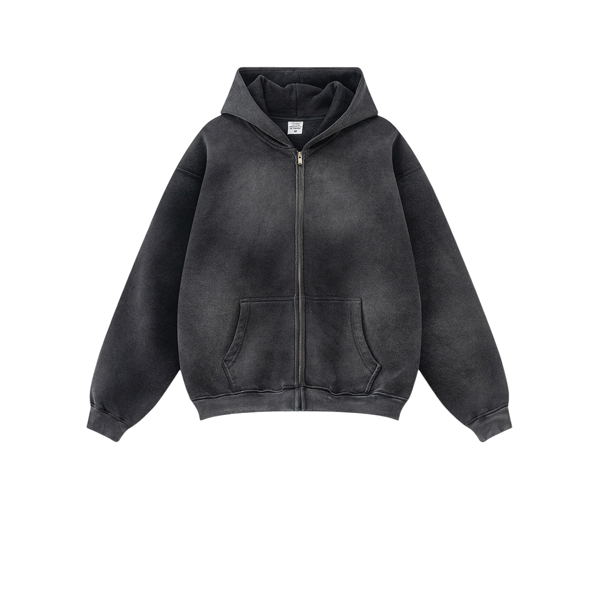 Washed Zipper Hoodie Tracksuit